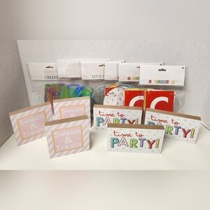 Birthday Celebration Table Top Wood  Block Signs And Banners Bundle of 13
